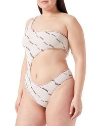 DIESEL - Bfsw-Rowanda Swimsuits Cutout Logo Stretchable One Piece Bodysuits - Lyst