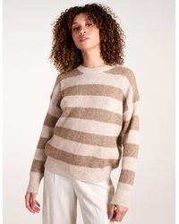 Blue Vanilla - Stripe Rib Knit Jumper - Lyst