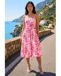 Roman - Petite Strappy Bubble Hem Dress - Lyst