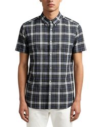 Tommy Hilfiger - Shirts Checked Lightweight Regular Fit Short Sleeve Shirt - Lyst