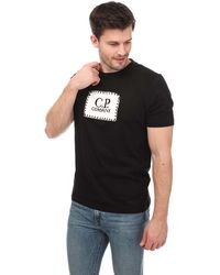 C.P. Company - Jersey Label Style Logo T-Shirt - Lyst