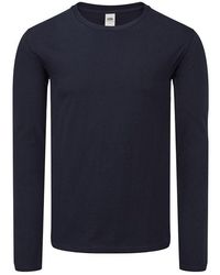 Fruit Of The Loom - Iconic 150 Long-Sleeved T-Shirt (Deep) - Lyst