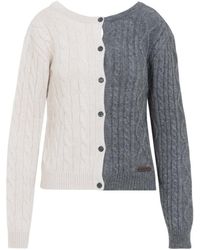 Moschino - Bicolor Cardigan - Lyst