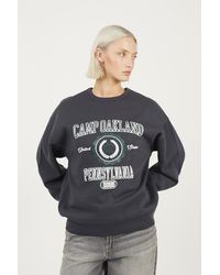 Brave Soul - Crew Neck Graphic Print Sweatshirt - Lyst