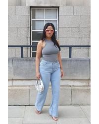 Hiccup - Mid Rise Wide Leg Jeans - Lyst
