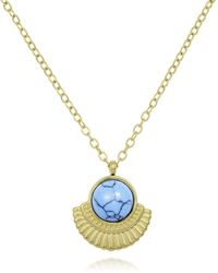 The Jewellery Stockroom - Plated Stainless Steel Boho Fan Pendant Necklace - Lyst