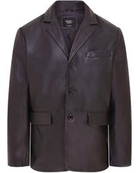 Infinity Leather - 3 Button Italian Blazer Jacket - Lyst