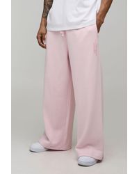 BoohooMAN - Extreme Wide Leg High Build Printed Jogger - Lyst