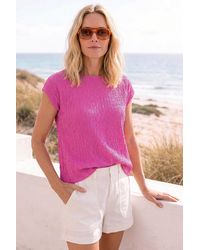 Roman - Classic Textured Stretch T-Shirt - Lyst