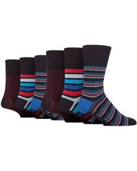 Gentle Grip - 6 Pack Non Elastic Loose Top Bamboo Socks - Lyst