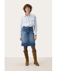 Part Two - Rok A-shape Medium Blue Denim - Lyst