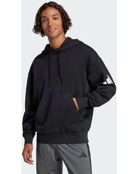 adidas - Essentials Loose-Fit 3 Bar Logo French Terry Hoodie - Lyst