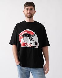 HUGO - X Rb Dit T-Shirt With Bull Graphic Print - Lyst