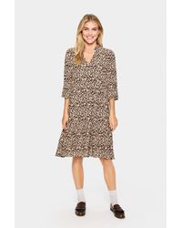 Saint Tropez - Jurk Casual Fit Animal - Lyst