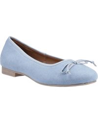 Hush Puppies - Naomi Textile Denim Flats - Lyst