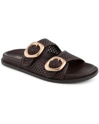 Jones Bootmaker - Gisela Leather Dual Buckle Sandals - Lyst