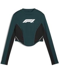 PUMA - F1 Lifestyle Racing Long Sleeve Corset Top - Lyst