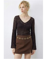 Bianco Lucci - Elastane Blouse - Lyst