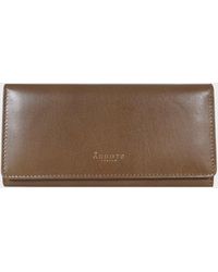 Assots London - 'Claire' Real Polished Vt Vintage Leather Flap Over Purse - Lyst