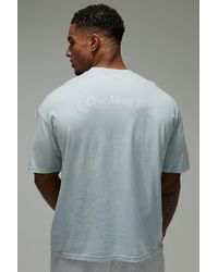 BoohooMAN - One More Rep Oversized Washed T-Shirt - Lyst