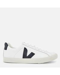 Veja - Esplar Leather Court Trainers - Lyst