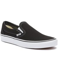 Vans - Classic Slip On Canvas Trainers Rubber - Lyst