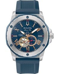 Bulova - Marine Star Watch 98A282 Silicone - Lyst