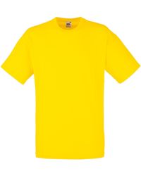Fruit Of The Loom - Valueweight T-shirt Met Korte Mouwen (geel) - Lyst