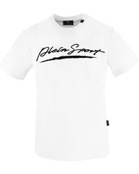 Philipp Plein - Groot Wit T-shirt Met Kenmerkend Logo - Lyst