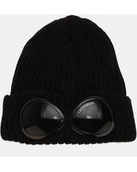 C.P. Company - Extrafine Merino Wool Goggle Beanie - Lyst