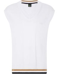 BOSS - Vollino Sweater In Wit - Lyst