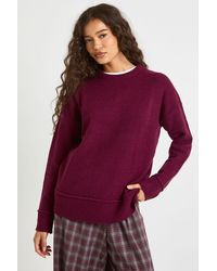 Boohoo - Crew Neck Knit Jumper - Lyst