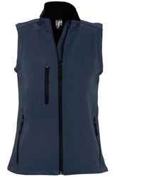 Sol's - Ladies Rallye Soft Shell Bodywarmer Jacket (French) - Lyst