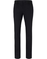BOSS - Rogan2 Solid Patterned Straight Trousers - Lyst