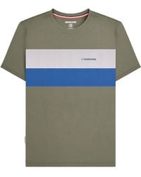 Lambretta - Panelled Short-Sleeved T-Shirt Cotton - Lyst