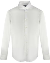 Aquascutum - Branded Long Sleeve Shirt Cotton - Lyst