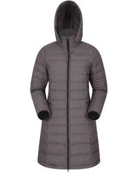 Mountain Warehouse - Ladies Furnace Down Long Length Padded Jacket (Dark) - Lyst
