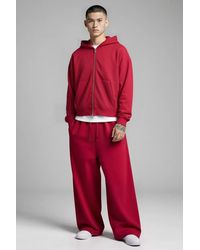 BoohooMAN - Shrunken Fit Washed Loopback Dual Zip Hooded Tracksuit - Lyst