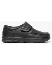 Dr Keller - Texas Leather Touch Fasten Wide Fit Shoes - Lyst
