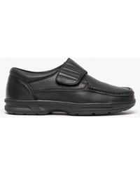 Dr Keller - Texas Leather Touch Fasten Wide Fit Shoes - Lyst