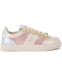 Kurt Geiger - Suede Kensington Slim Cupsole Sneakers - Lyst