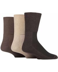 IOMI - 3 Pack Extra Wide Bamboo Diabetic Socks For Swollen Legs - Lyst