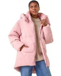 Roman - Oversized Padded Hooded Coat - Lyst