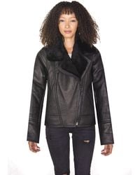 Infinity Leather - B3 Sheepskin Flying Jacket-Bergamo - Lyst