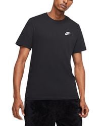 Nike - Ar4997 Club T Shirts Short Sleeve Retro Athletic Sportswear Cotton Tee - Lyst