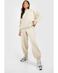 Boohoo - Dsgn Studio Text Slogan Hooded Tracksuit - Lyst