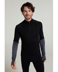 Mountain Warehouse - 'Ultra' Merino Top Zip Neck Quick Dry Long Sleeve Base Layer Tee - Lyst