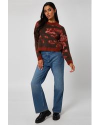 Urban Bliss - Brushed Yarn Abstract Print Jumper - Lyst