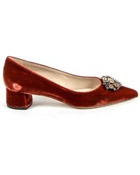 Versace 19.69 Abbigliamento Sportivo - V Pump 3110276 Velluto Rosso - Lyst