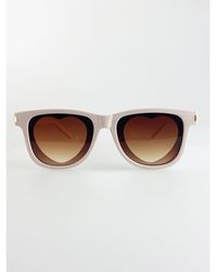 SVNX - Rectangle Frame Sunglasses With Heart Lenses - Lyst